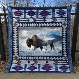 Bison The Wild Quilt Blanket Lk08  Quilt